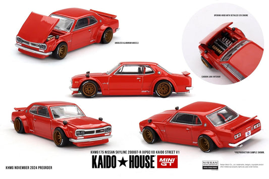 MINI GT x Kaido House #175 NISSAN SKYLINE 2000GT-R CKPGC10) KAIDO STREET V1