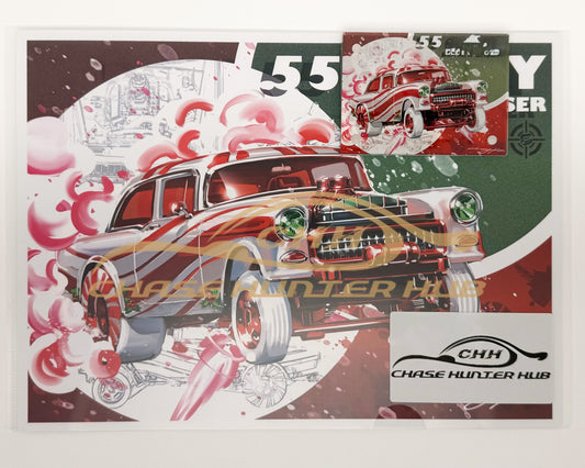 【Not For Sale】’55 CHEVY BEL AIR GASSER Poster Set