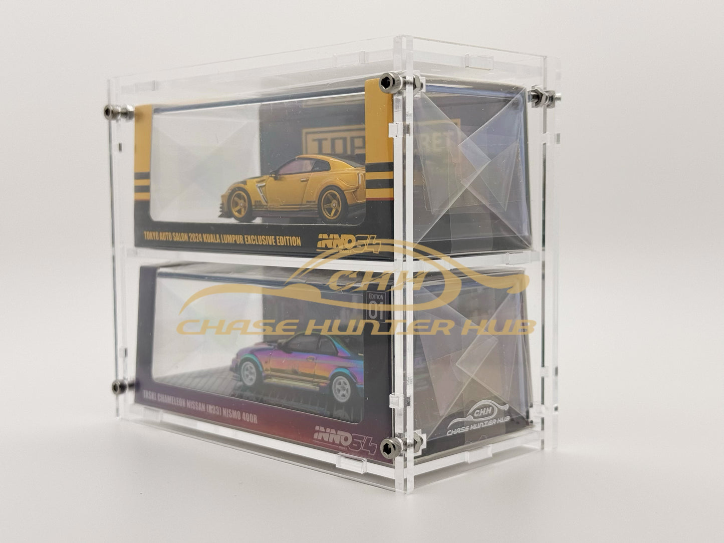 Inno 64 2 Cars Acrylic Display Case 2-Layers [Screws]