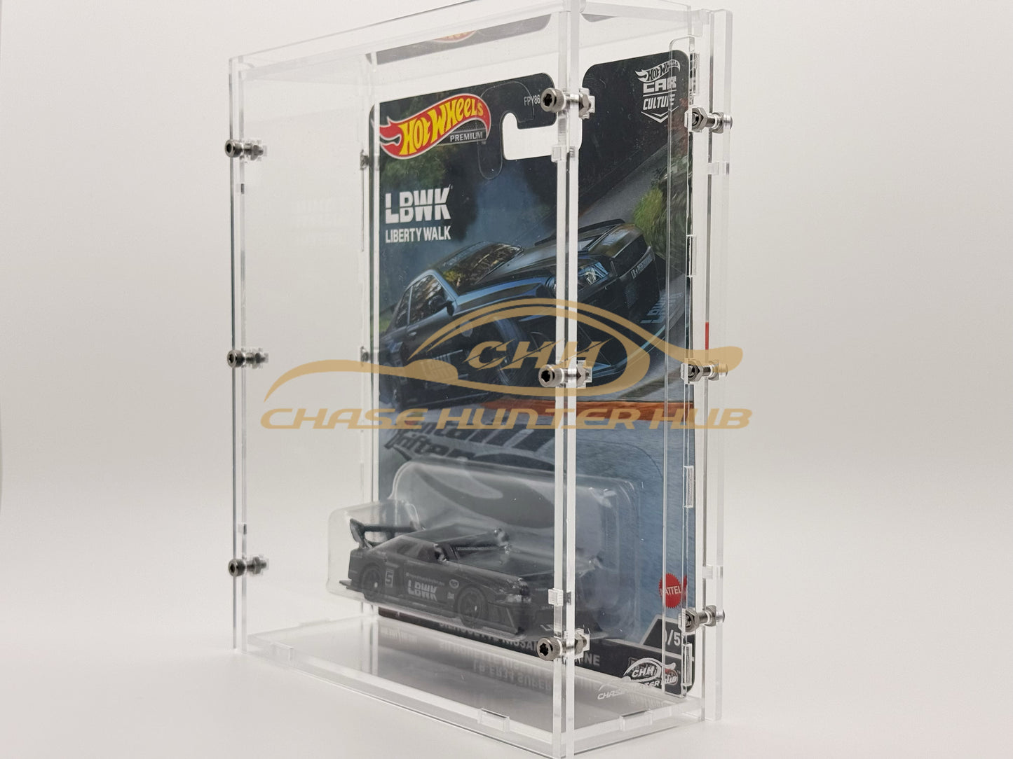 Hot Wheels Acrylic Carded Display Case (Car Culture/Premium) [Screws]