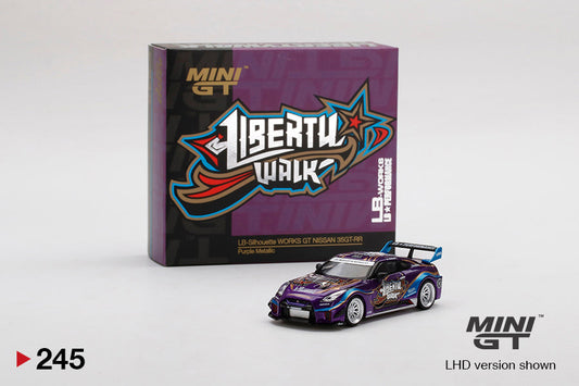 【Pre-Order】MINI GT 1:64 #245 LBWK Nissan 35GT-RR Purple