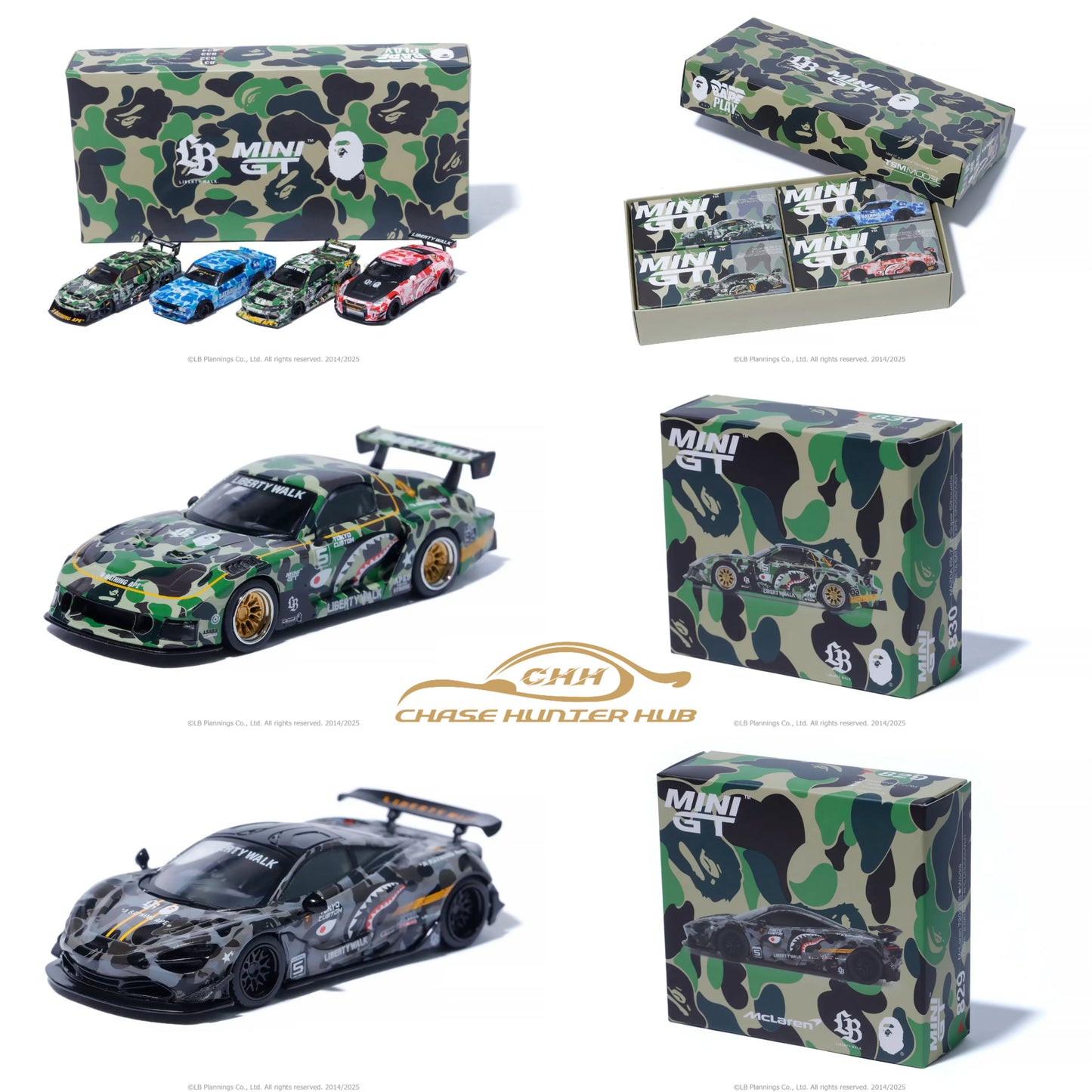 Mini GT x Bape Set of 6