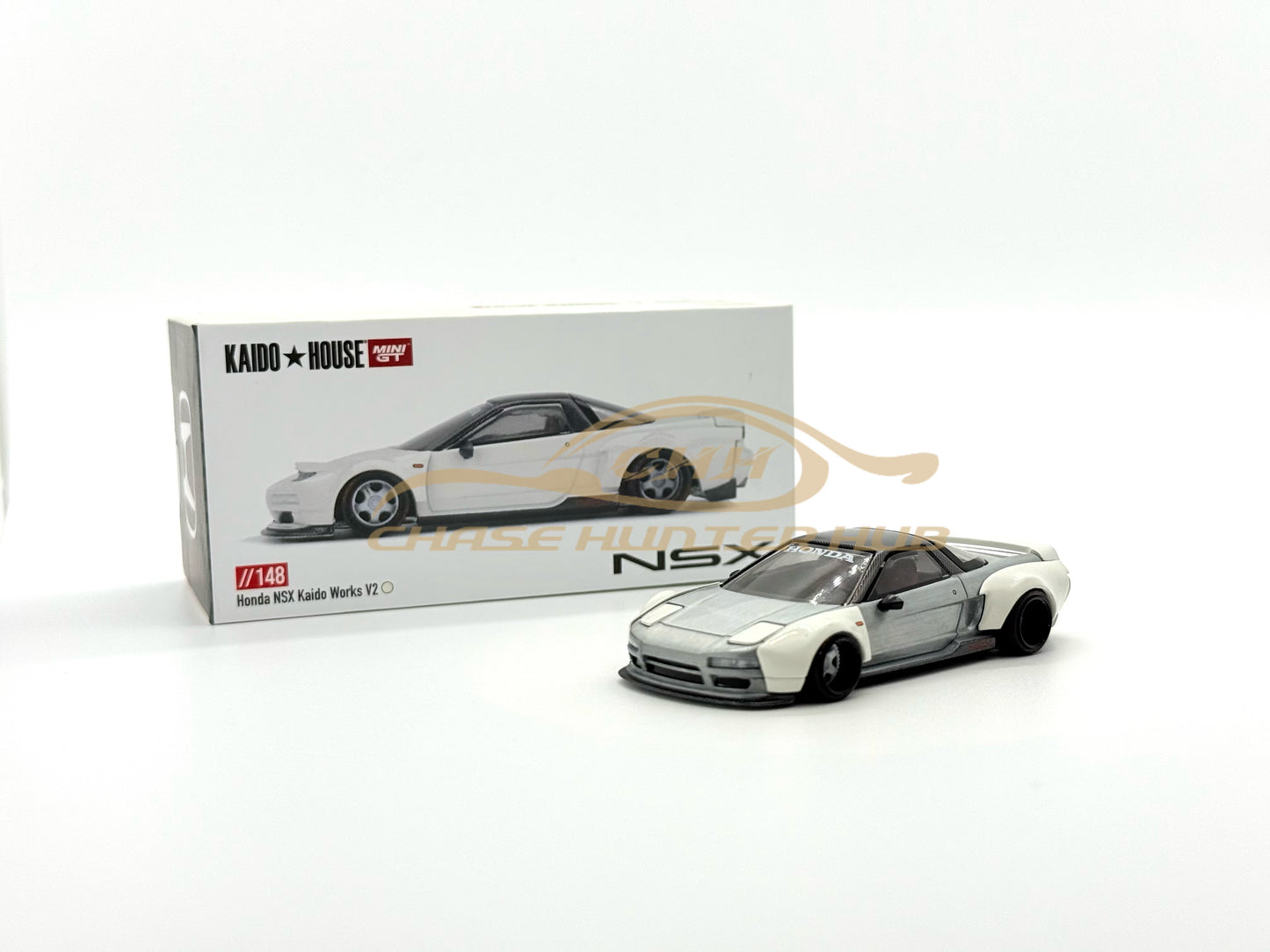 MINI GT x Kaido House #148 HONDA NSX (NA 1) KAIDO WORKS V2 White Chase