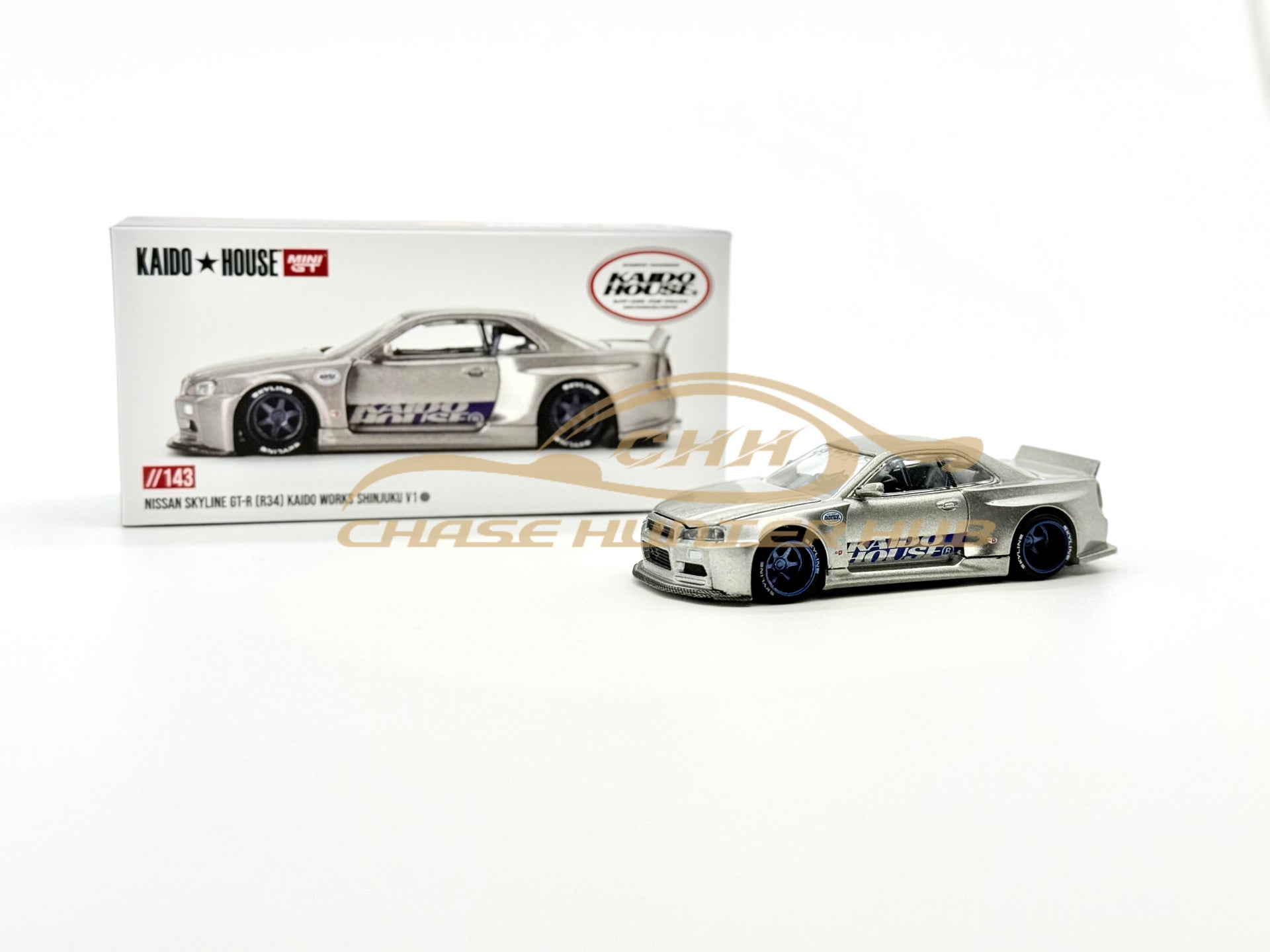 Mini GT x Kaido House 1:64 #143 Nissan Skyline GT-R (R34) Kaido