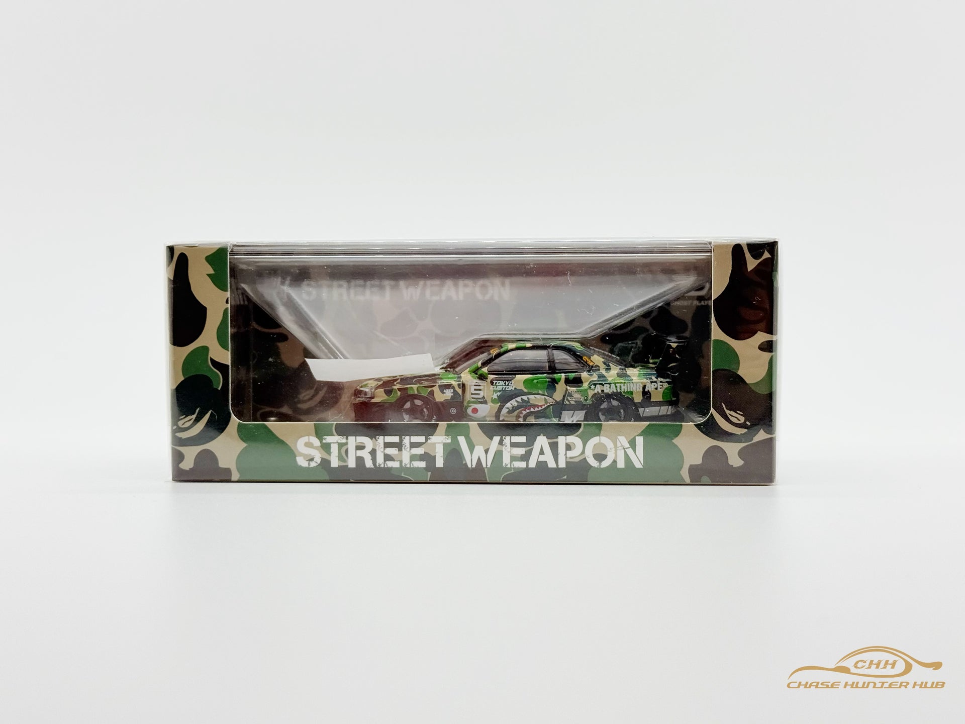 STREET WEAPON 1:64 NISSAN SKYLINE GT-R R34 LBWK - BAPE – Chase
