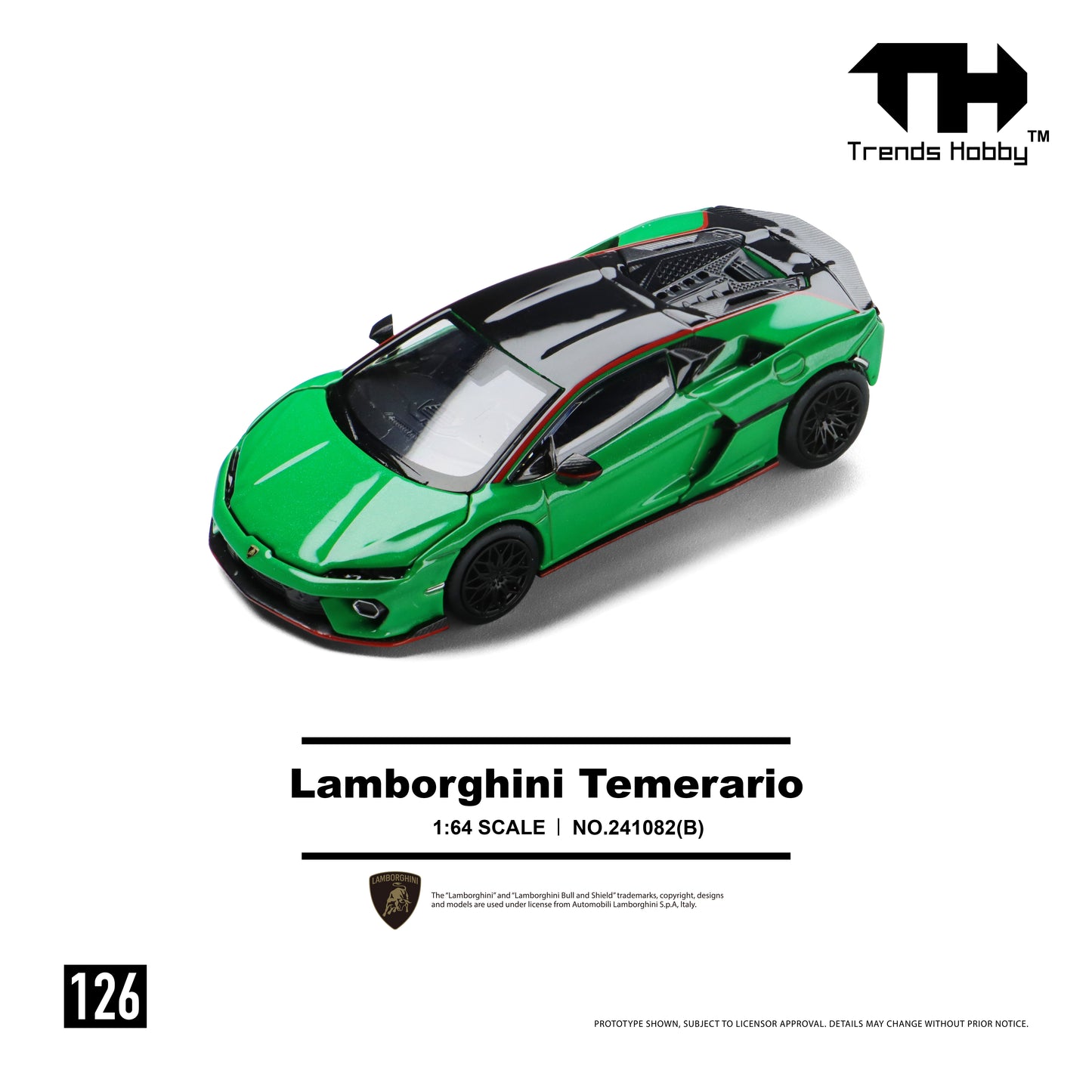 Trends Hobby #126 Lamborghini Temerario Green
