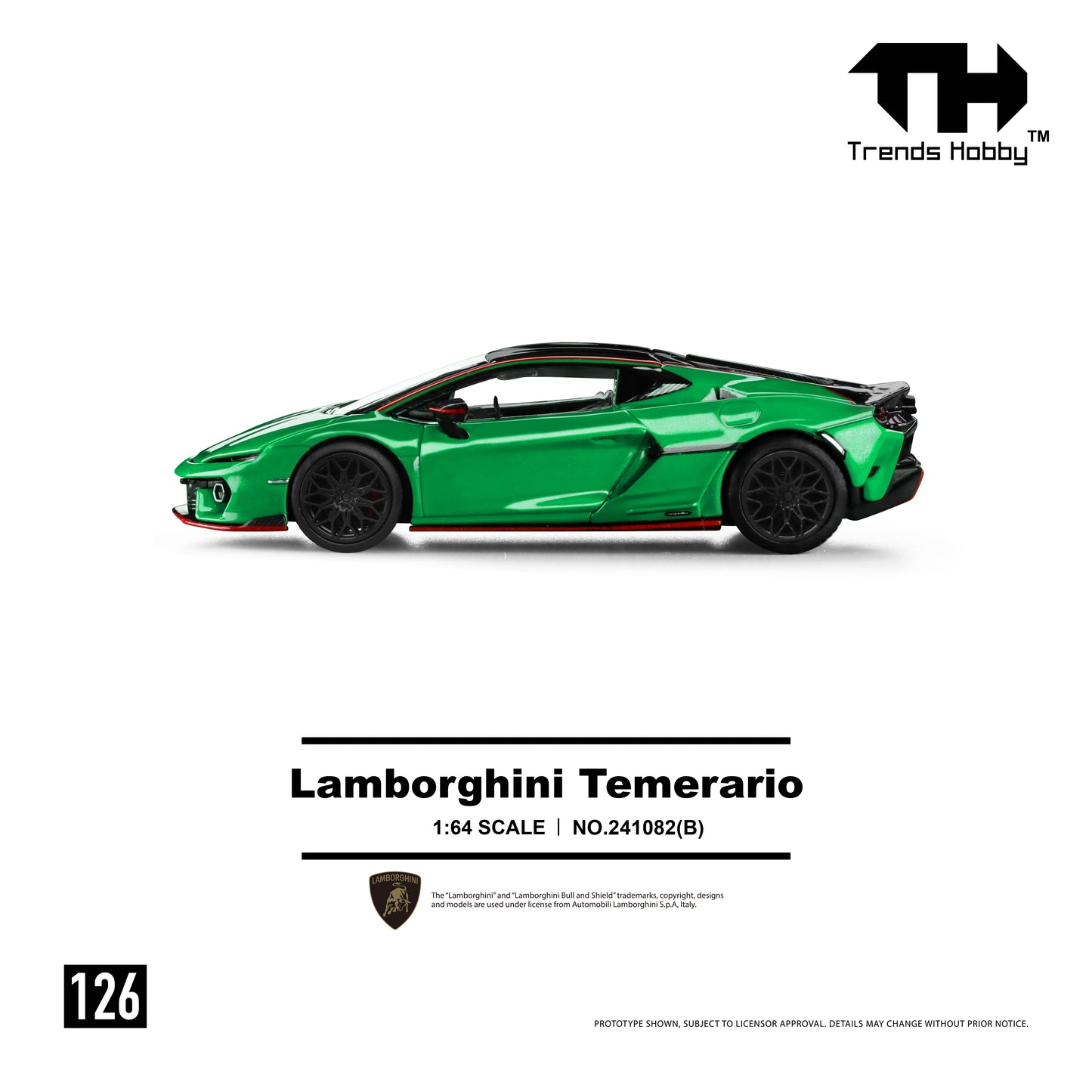 Trends Hobby #126 Lamborghini Temerario Green
