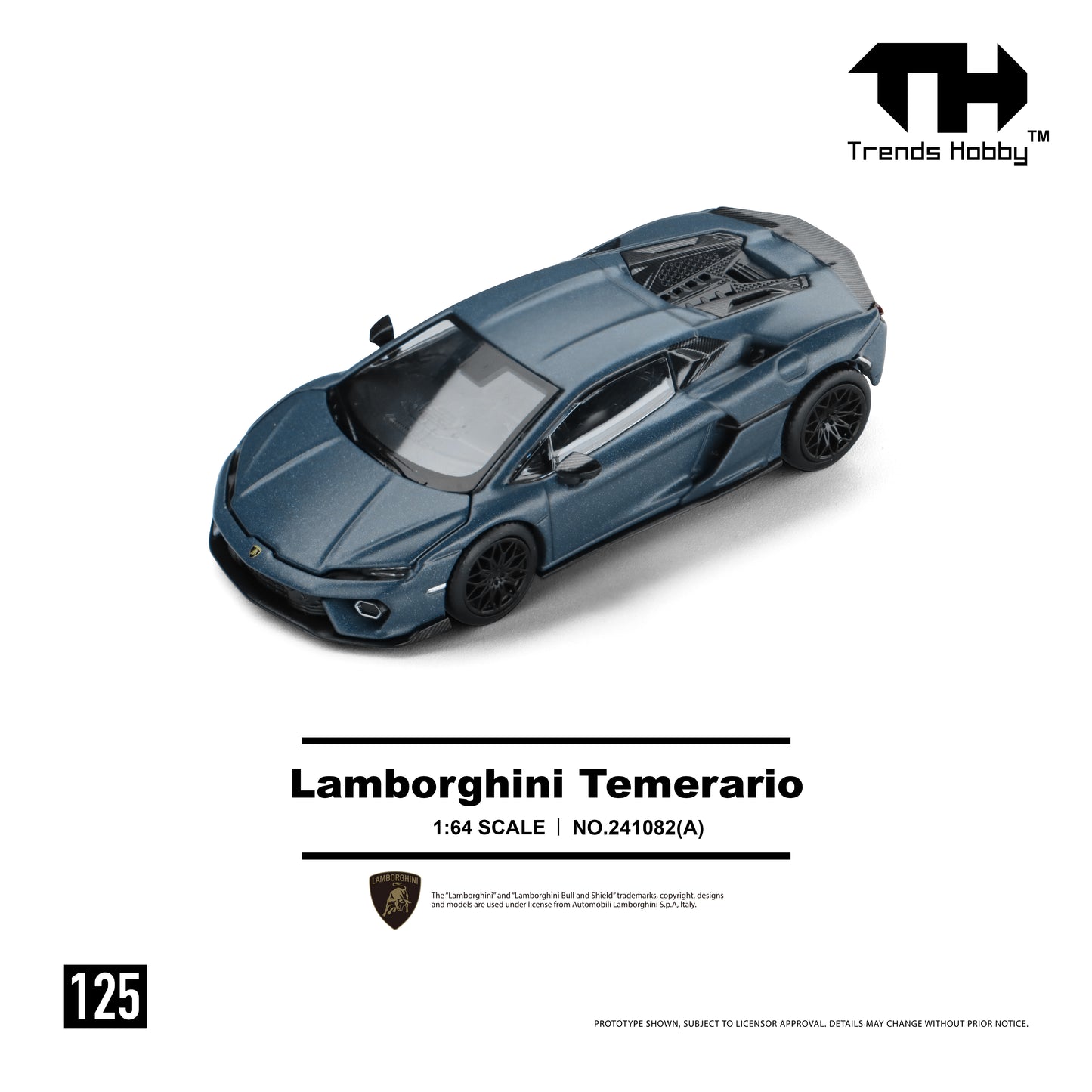 Trends Hobby #125 Lamborghini Temerario Matte Blue