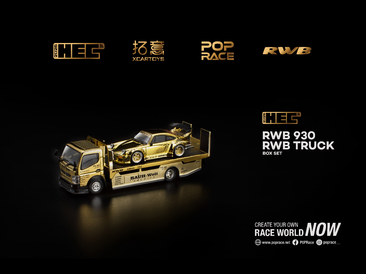 Pop Race RWB Porsche 930 & Truck Set 2026 Hobby Expo China