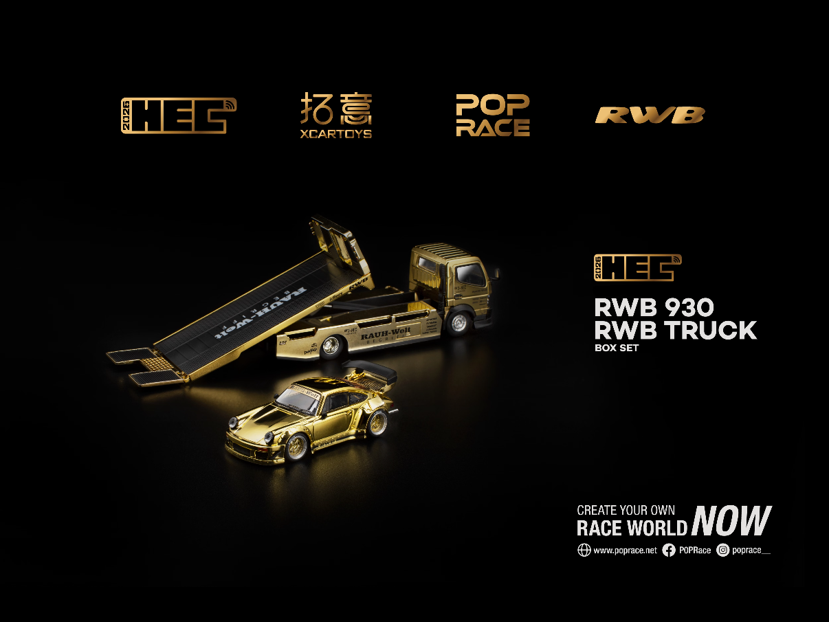 Pop Race RWB Porsche 930 & Truck Set 2026 Hobby Expo China