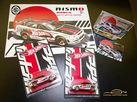 【Pre-Order】HOT WHEELS 1:64 2025 JAPAN CONVENTION SKYLINE GT-R (BNR34) Set of Pair