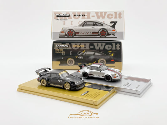 【Pre-Order】Tarmac Work 1:64 Porsche RWB 930 Stella Boost & RWB Backdate Taiwan Exclusive Set of 2