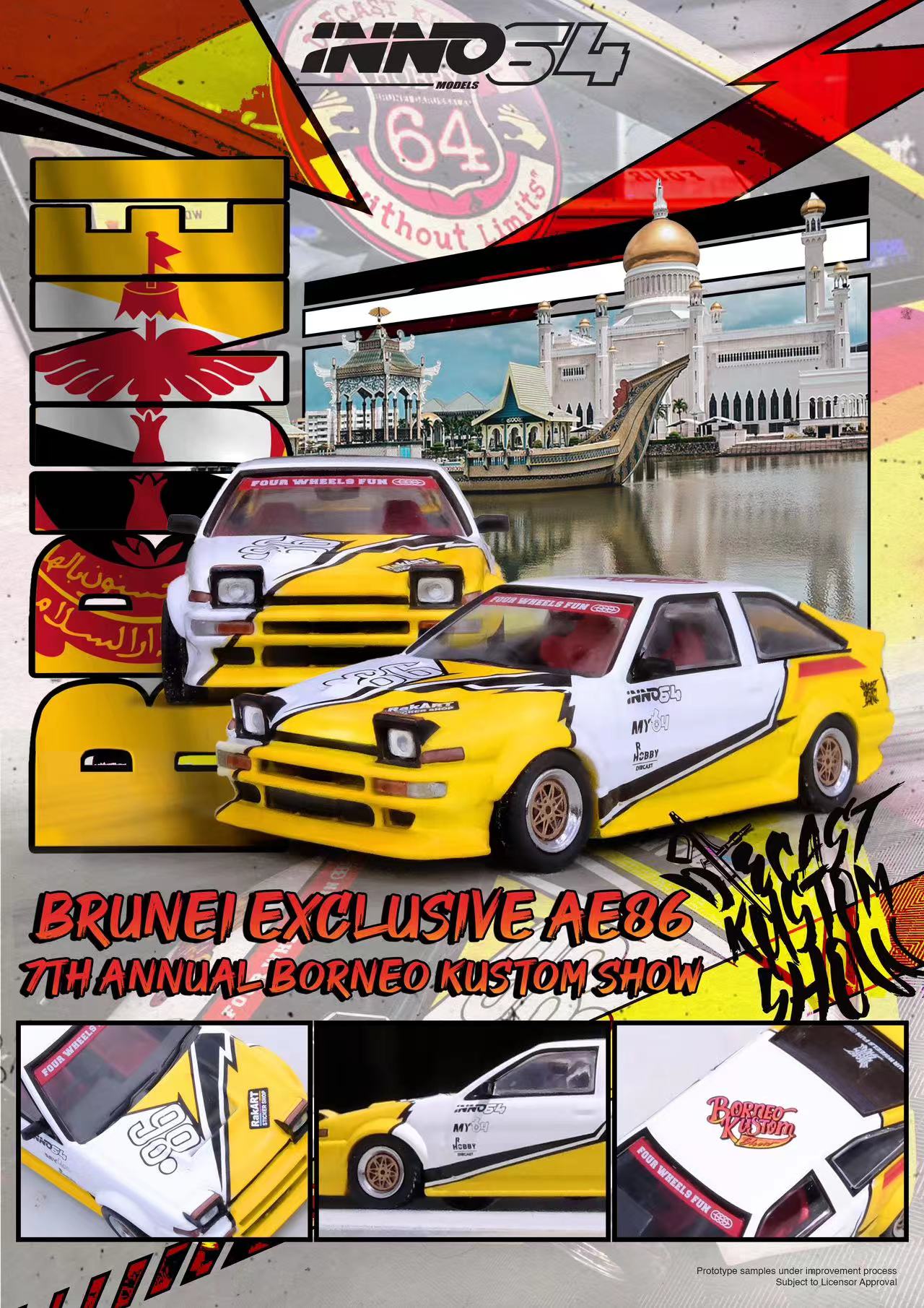 TOYOTA SPRINTER TRUENO AE86 Brunei Diecast Kustom Show 2024