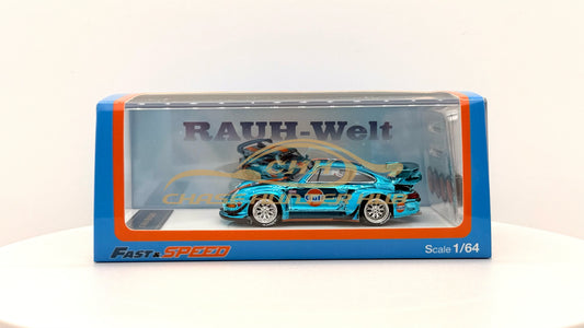 Fast Speed 1:64 Gulf Porsche RWB 993