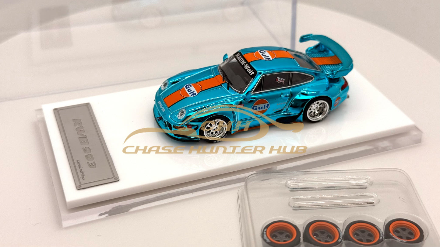 Fast Speed 1:64 Gulf Porsche RWB 993