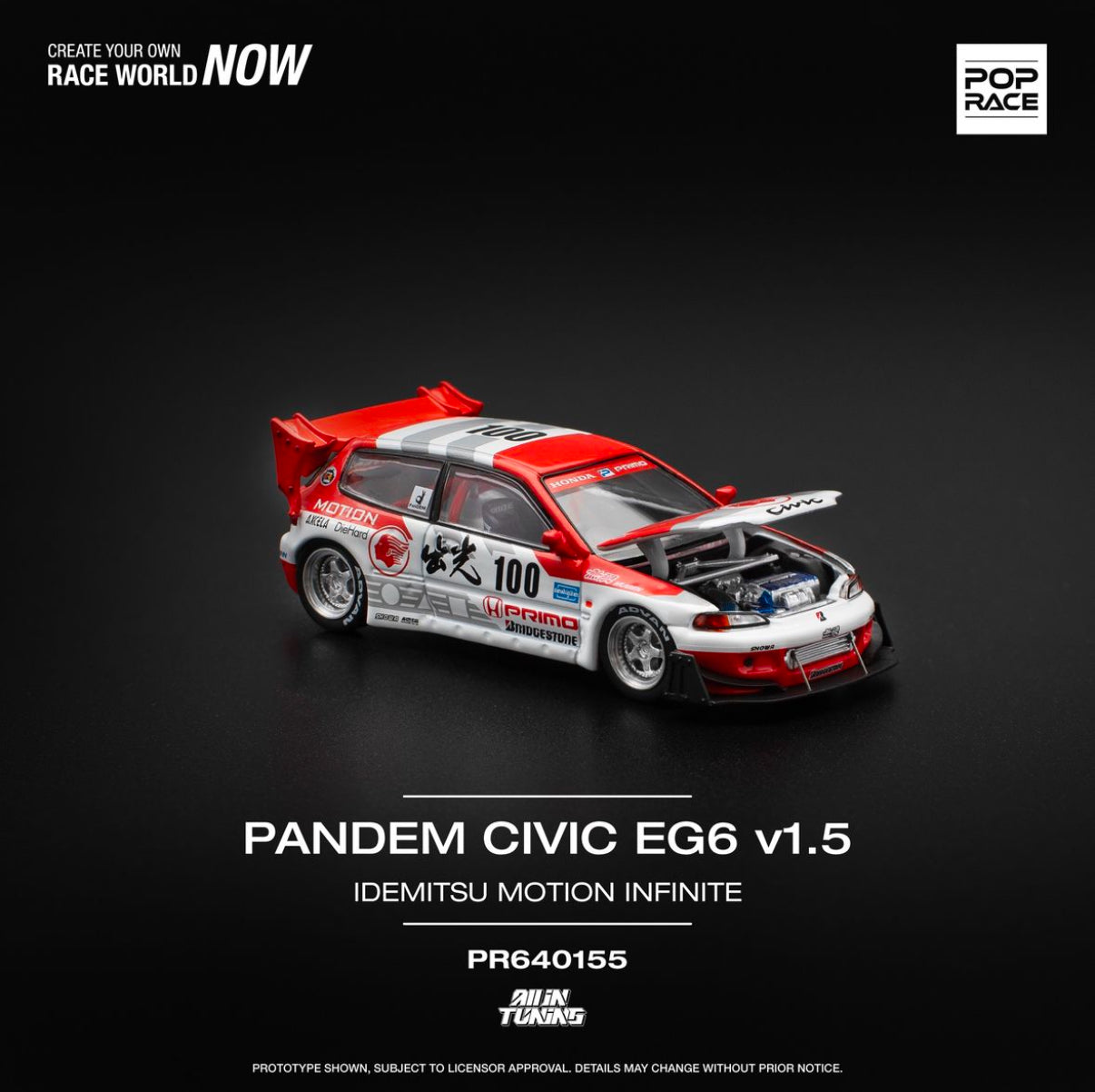 Pop Race All in Tuning Foshan Salon Pandem Civic EG6 v1.5 PR640155