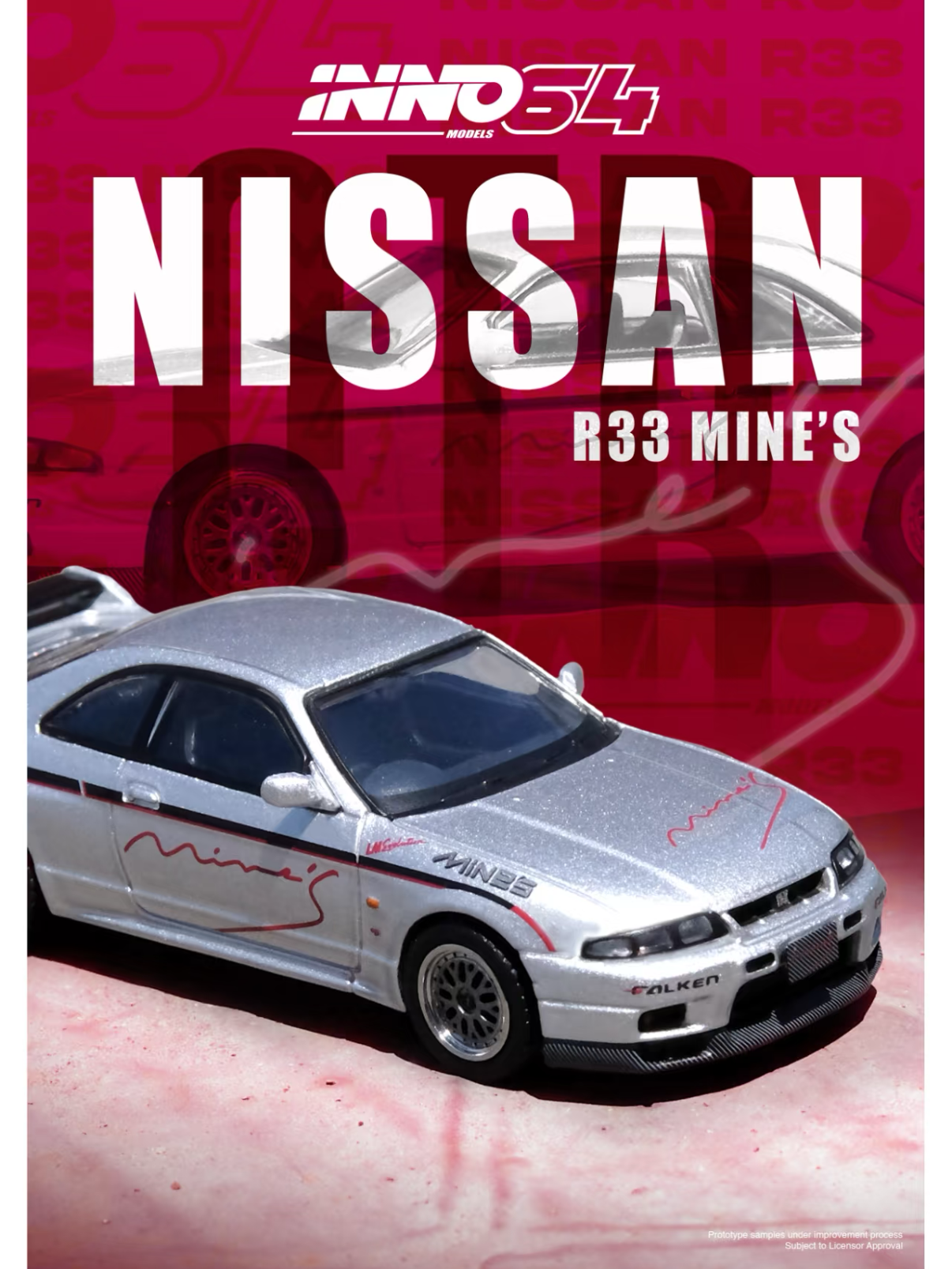 【PRE-ORDER】INNO64 1:64 Nissan Skyline GT-R (R33) Tuned By Mines