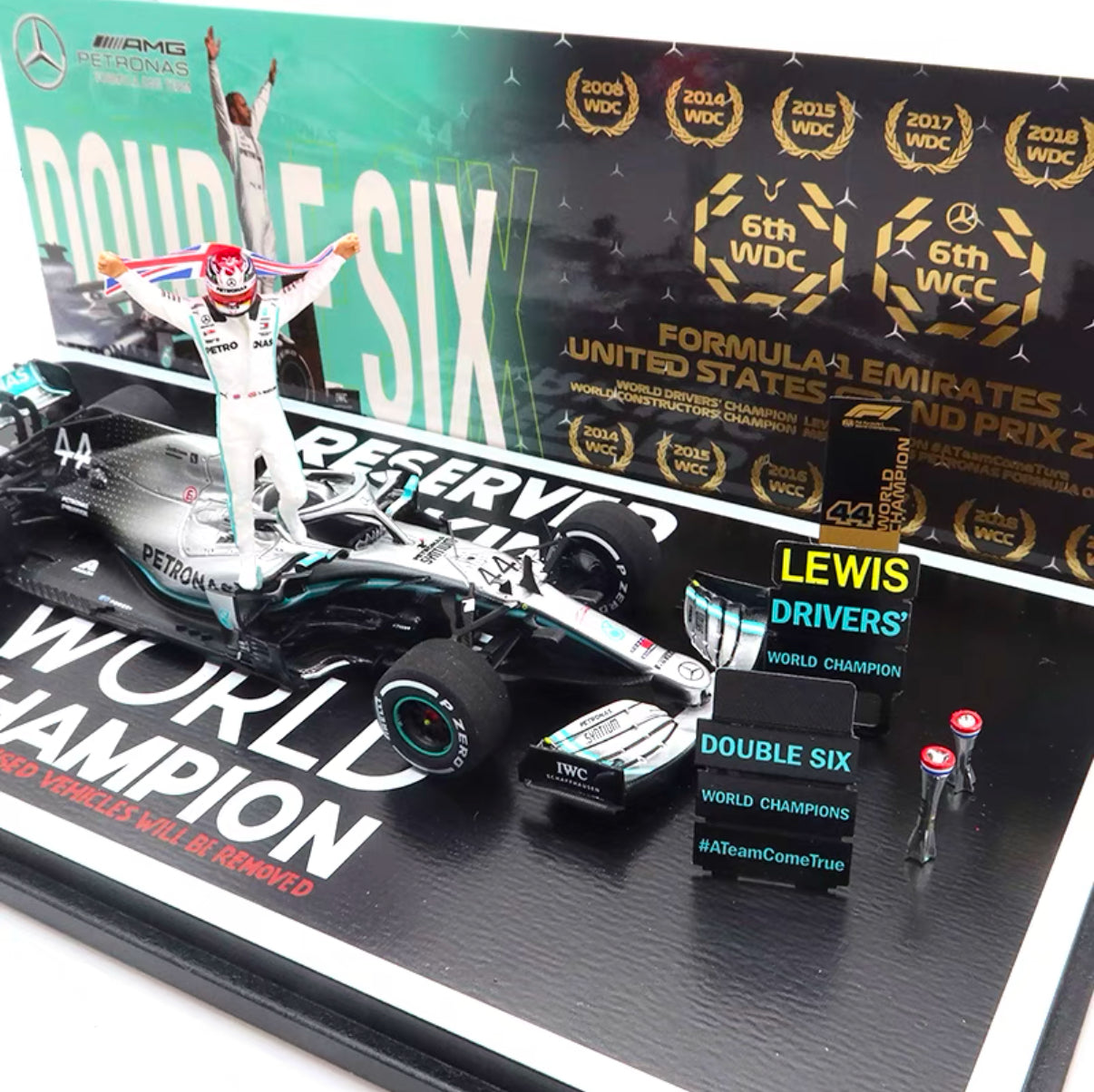 Spark 1:43 Mercedes-AMG W10 #44 — 6 Wins