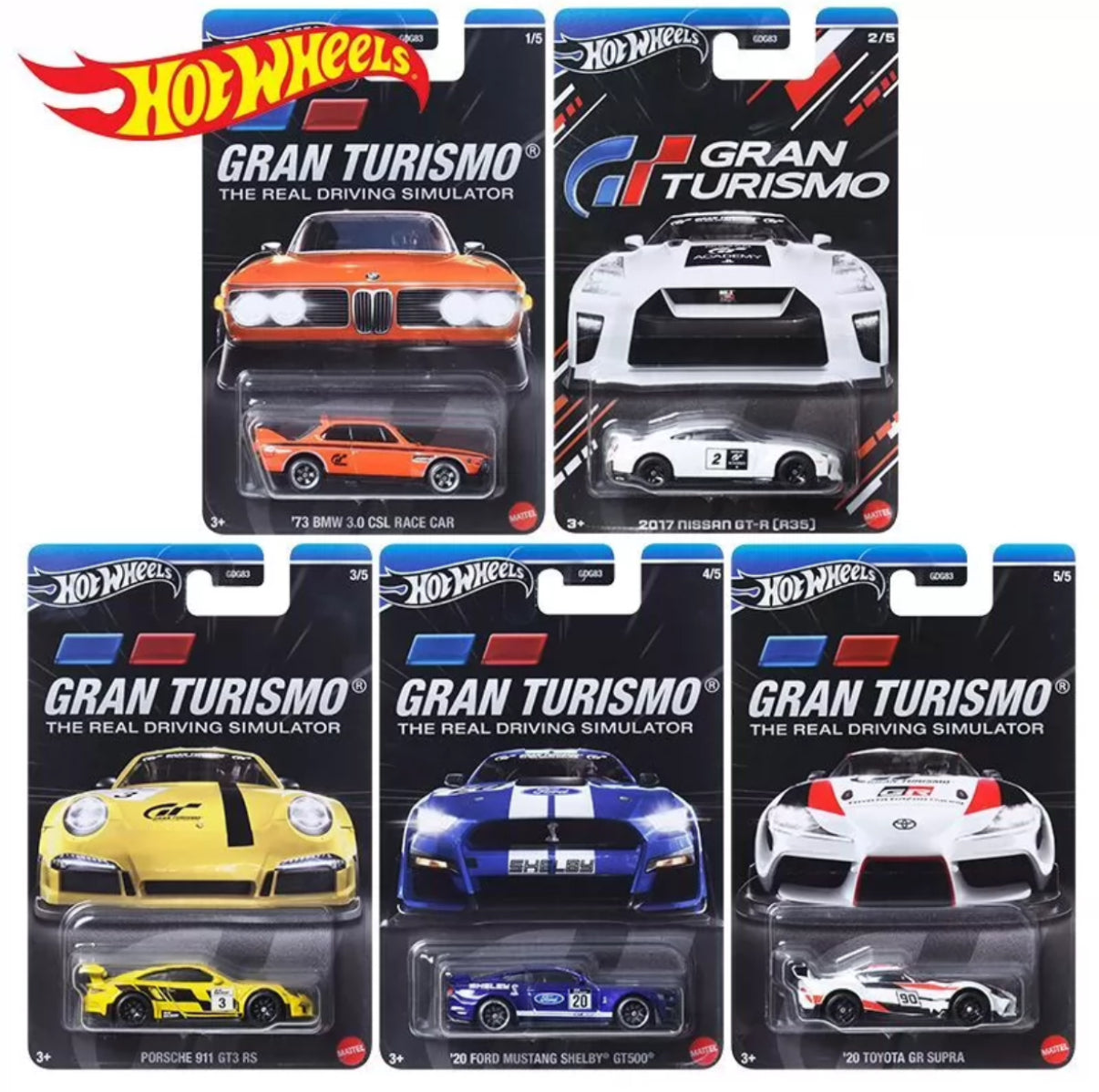 Hot Wheels Gran Turismo 2024 Set of 5