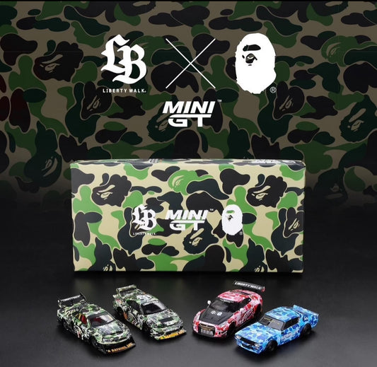 Mini GT x Bape 2025 Tokyo Auto Salon Set of 4