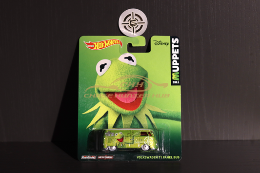 Hot Wheels 2014 Pop Culture VOLKSWAGEN T1 Panel Bus Muppets Kermit The Frog