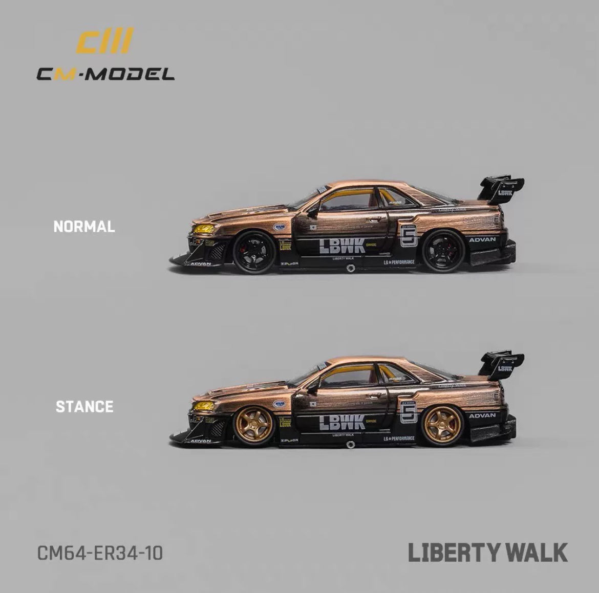 CM Model LB-ER34 Super Silhouette Nissan Skyline No.5 Bronze