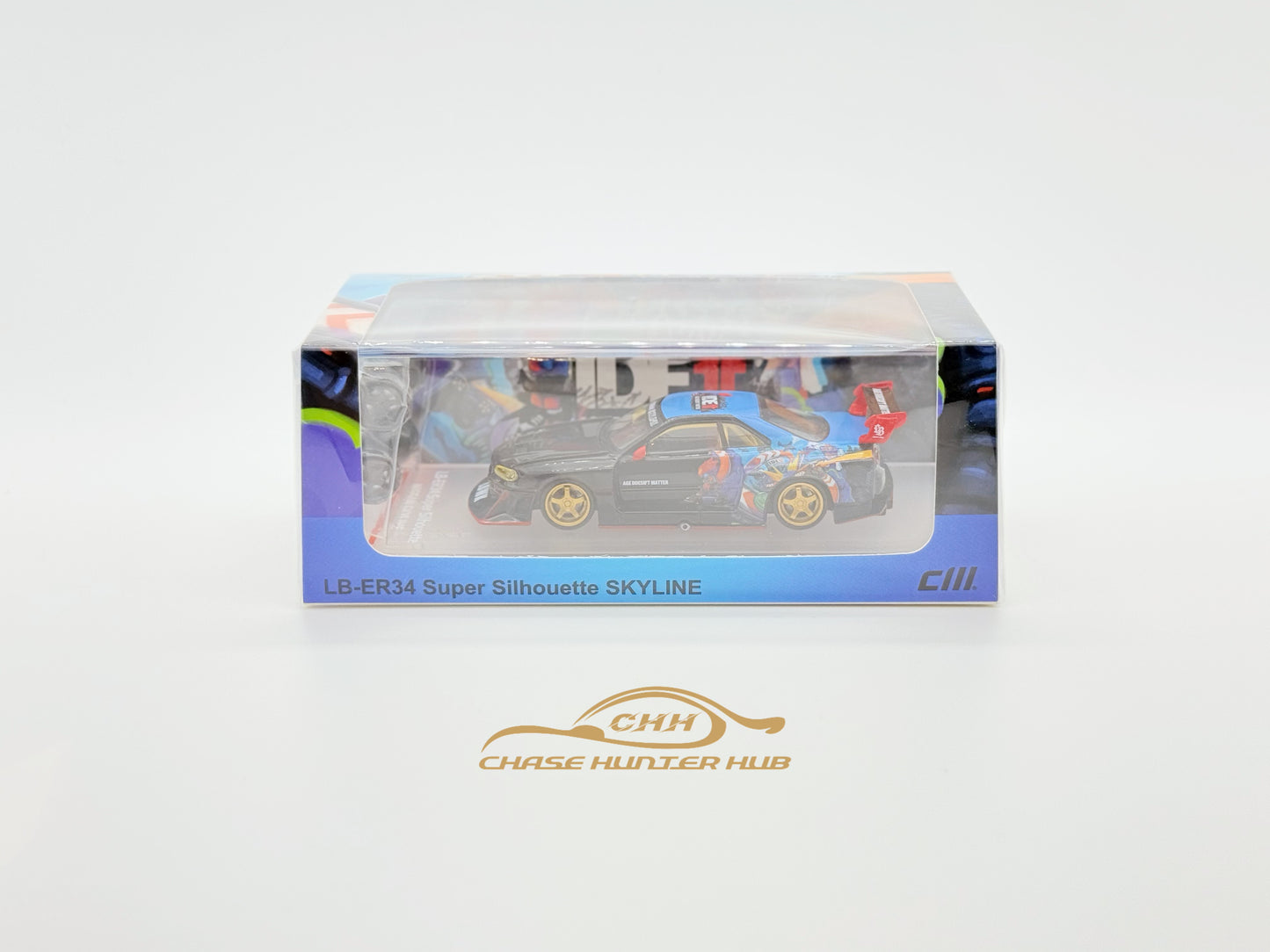 CM Model 1:64 LBWK Nissan Skyline GTR34 IDE