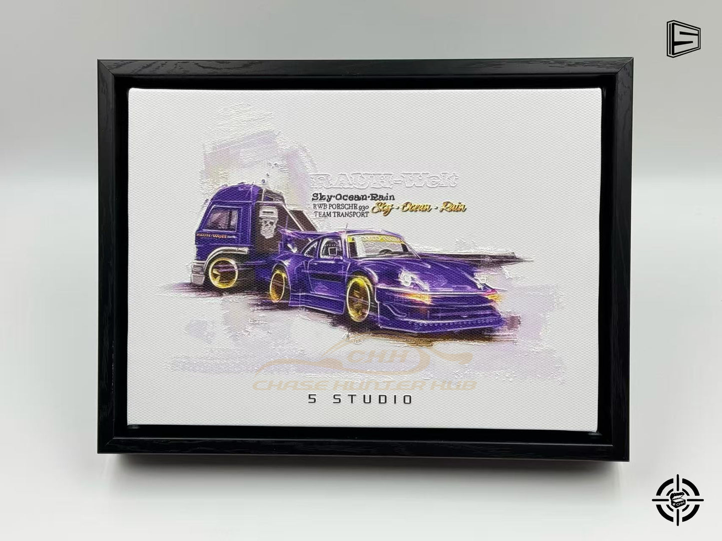 【Pre-Order Only】Porsche RWB  Team Transport Framed Art