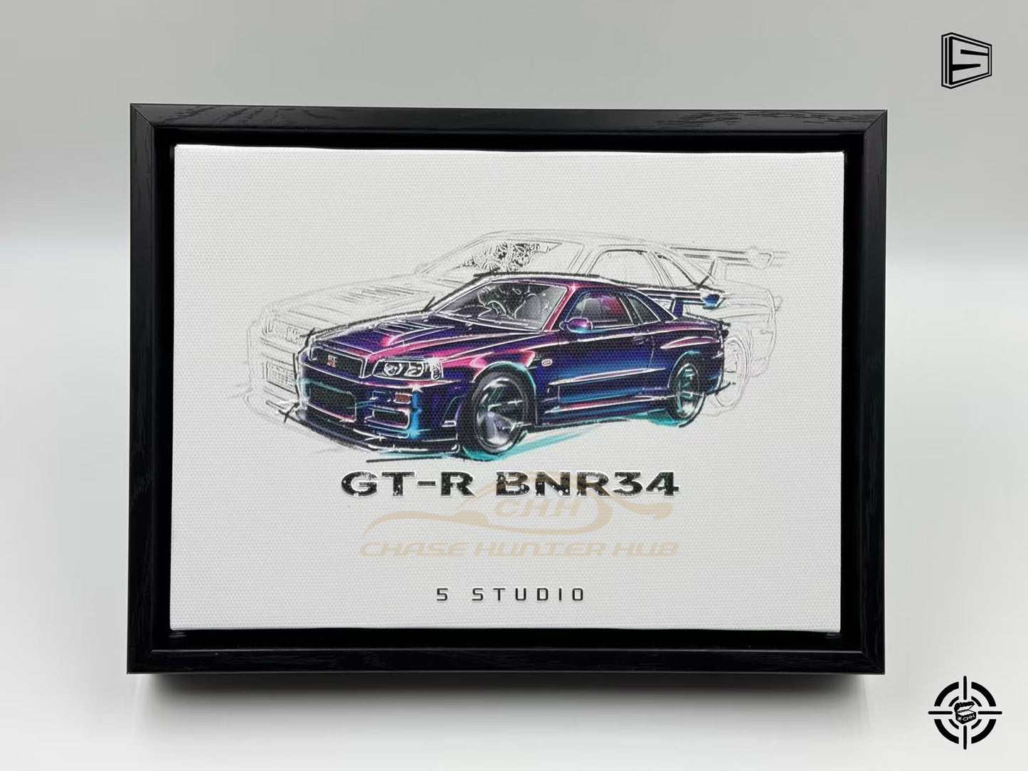 【Pre-Order Only】GT-R BNR34 Midnight Framed Art