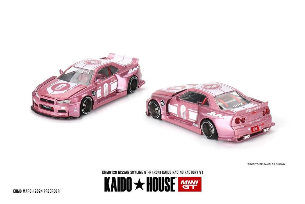 MINI GT x Kaido House #128 Nissan Skyline GTR(R34) Kaido Racing Factory V1