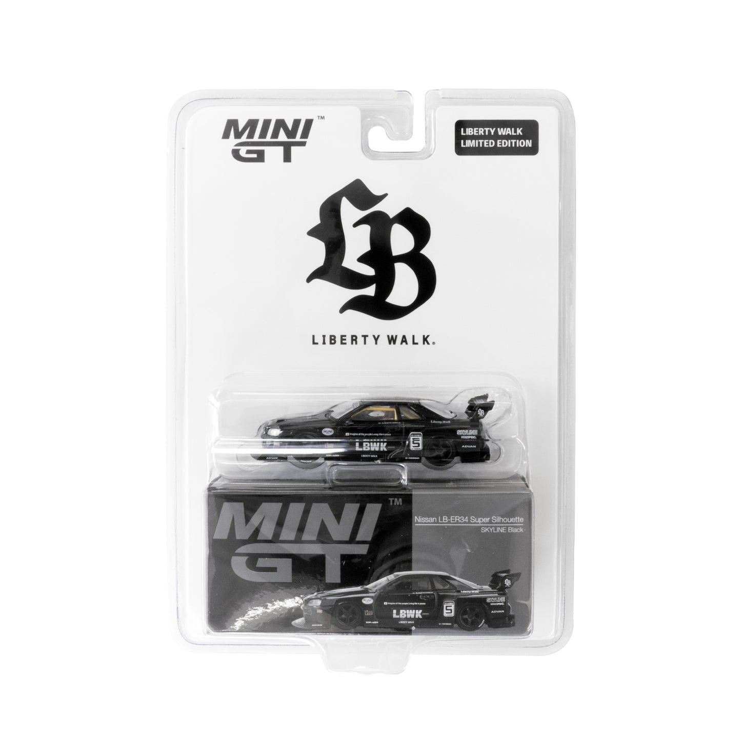 【Pre-Order】Mini GT 1:64 #844 Nissan LB-ER34 Super Silhouette LBWK Store Limited