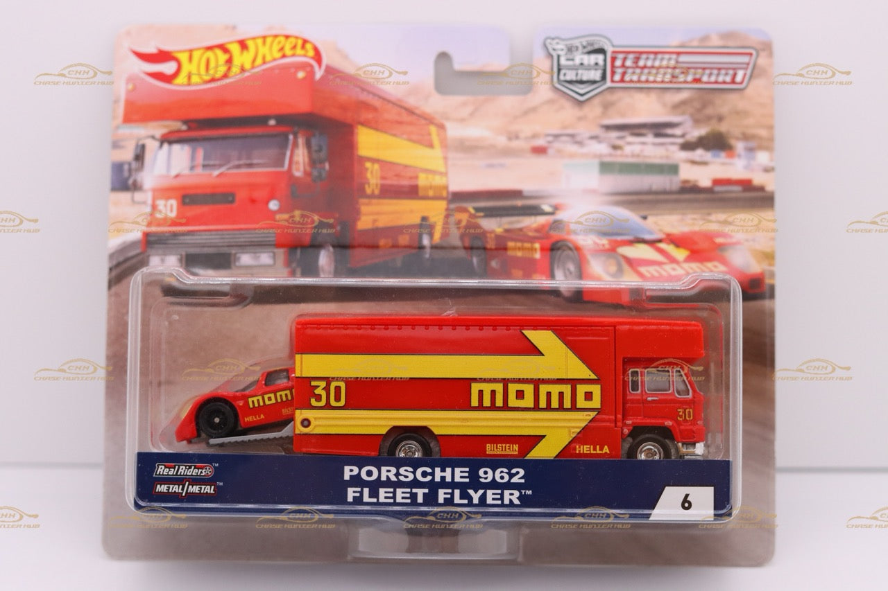 Hot Wheels Team Transport #6 Porsche 962 Fleet Flyer