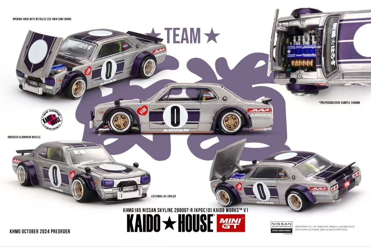 【PRE-ORDER】Mini GT x Kaido House #165 Nissan Skyline GTR (KPGC10)