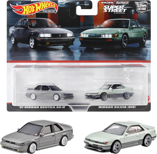 Hot Wheels Car Culture Twin Pack ’91 NISSAN SENTRA SE-R / SILVIA (S13)